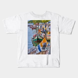 Aveiro - barges on the Canal Grande Kids T-Shirt